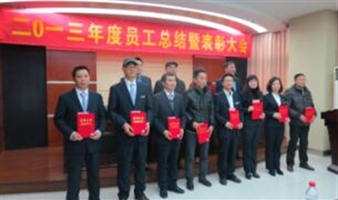 濾油機公司召開2013年度總結暨先進表彰大會
