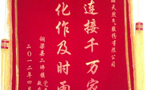 銅梁縣二坪鎮送錦旗報道
